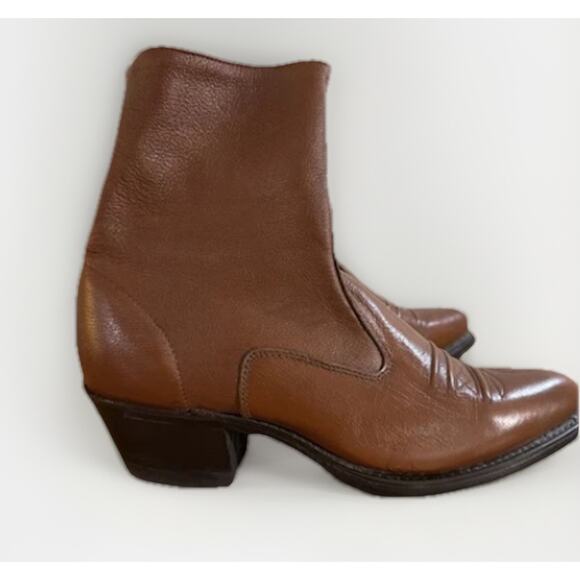 Biltrite Women’s Size 7 Cowboy Ankle Boots Brown - Picture 4 of 8